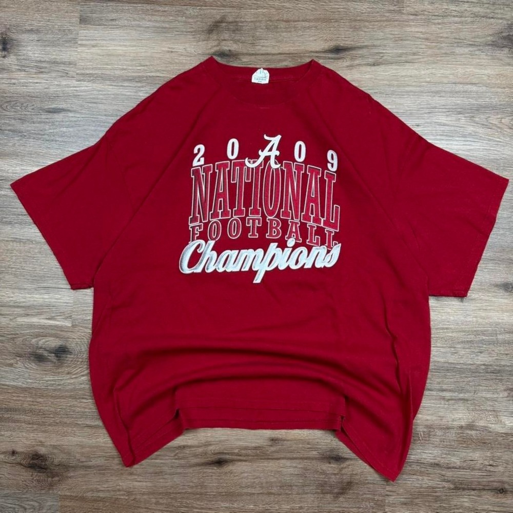 Dark red vintage 2009‎ Alabama national football champions graphic tee